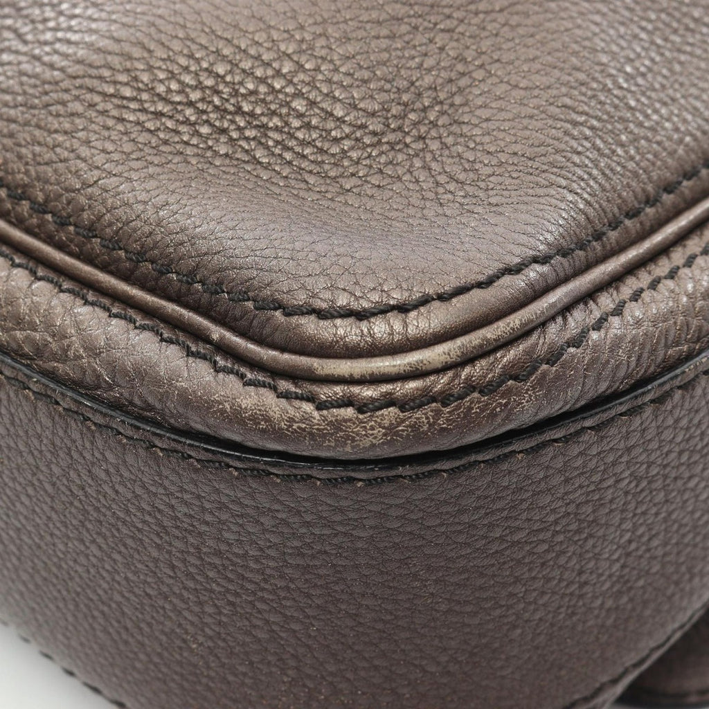 Celine Shoulder Bag Bronze Leather — view 9