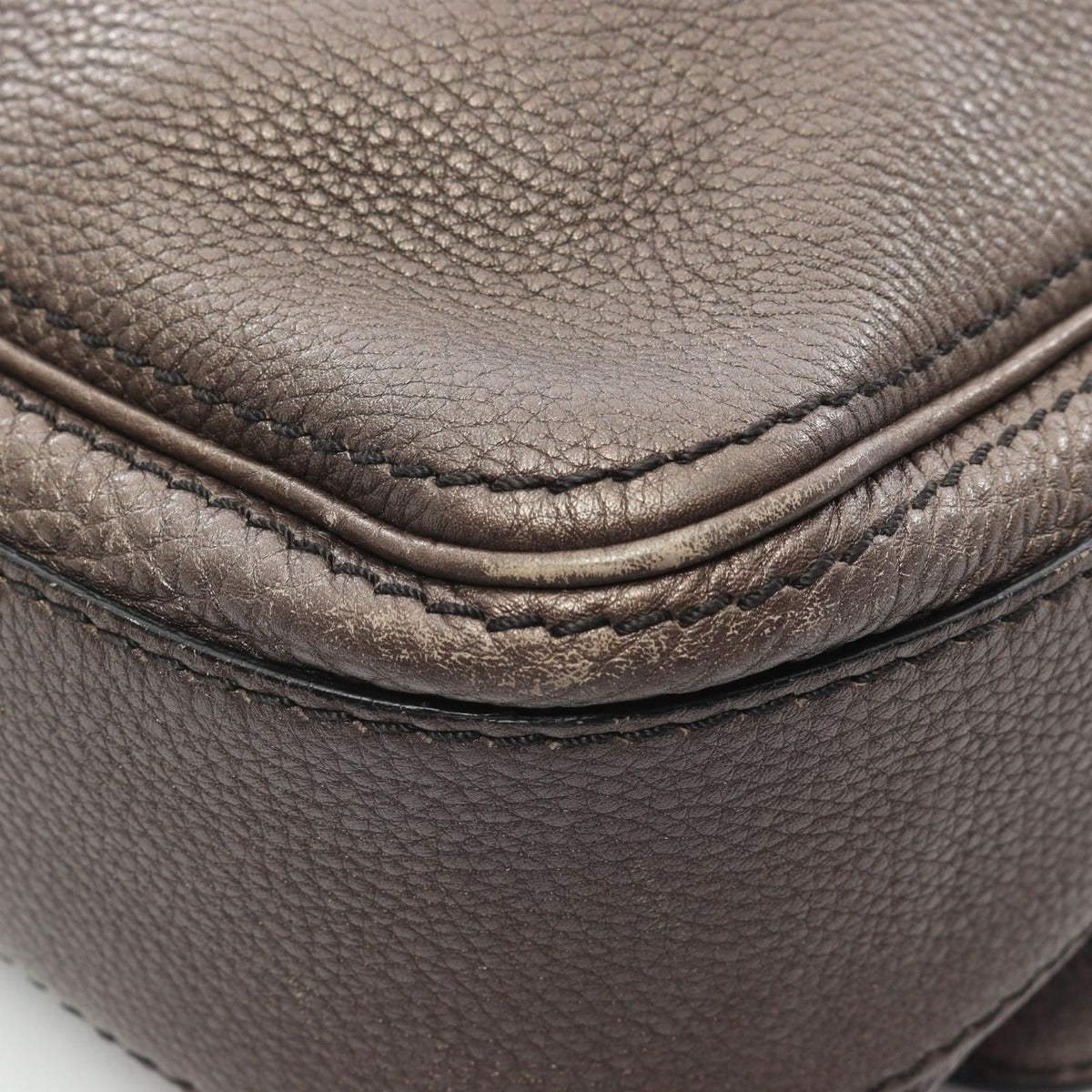 Celine Shoulder Bag Bronze Leather — view 9