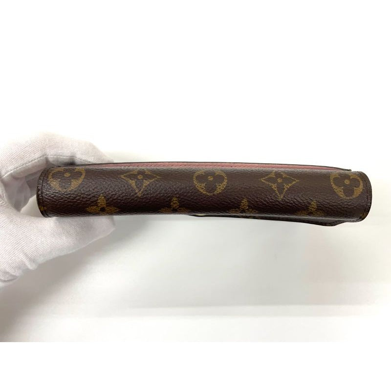 Louis Vuitton Monogram Portefeuille-sarah Long Wallet Brown Rose — view 7