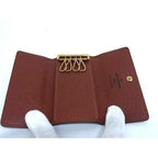 Louis Vuitton Key Case Multicles 4 Brown Monogram 4 Rows Gold Key Holder — view 3