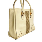 Gucci Handbag GG Canvas Leather Beige Pink Gold — view 2