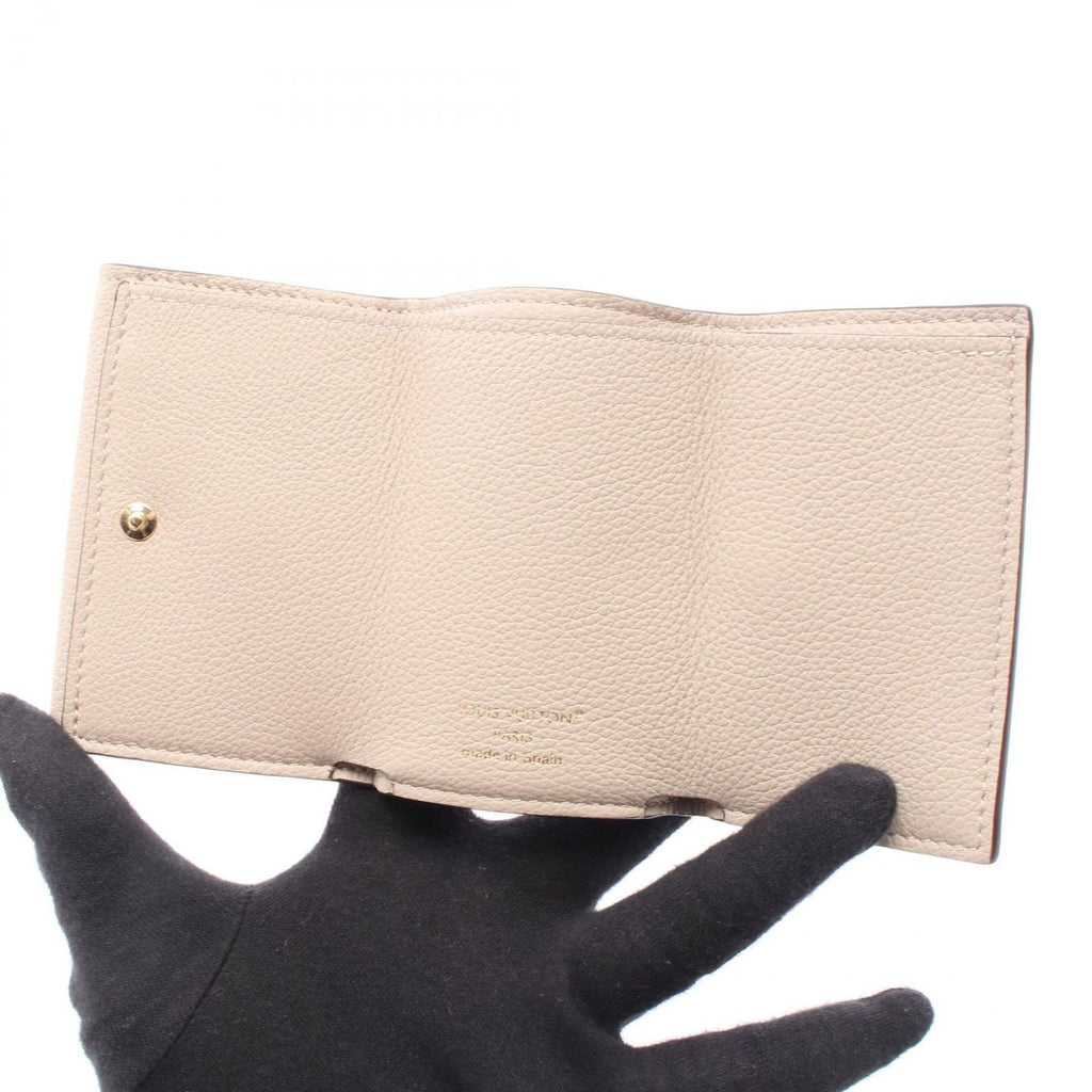Louis Vuitton Trifold Wallet Portefeuille Lock Mini Gray Leather — view 3