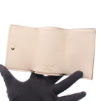 Louis Vuitton Trifold Wallet Portefeuille Lock Mini Gray Leather — view 3