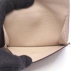Louis Vuitton Trifold Wallet Portefeuille Lock Mini Gray Leather — view 4