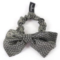 Chanel Silk Metiers D'art Collection CC Logo Ribbon Scrunchie Hair