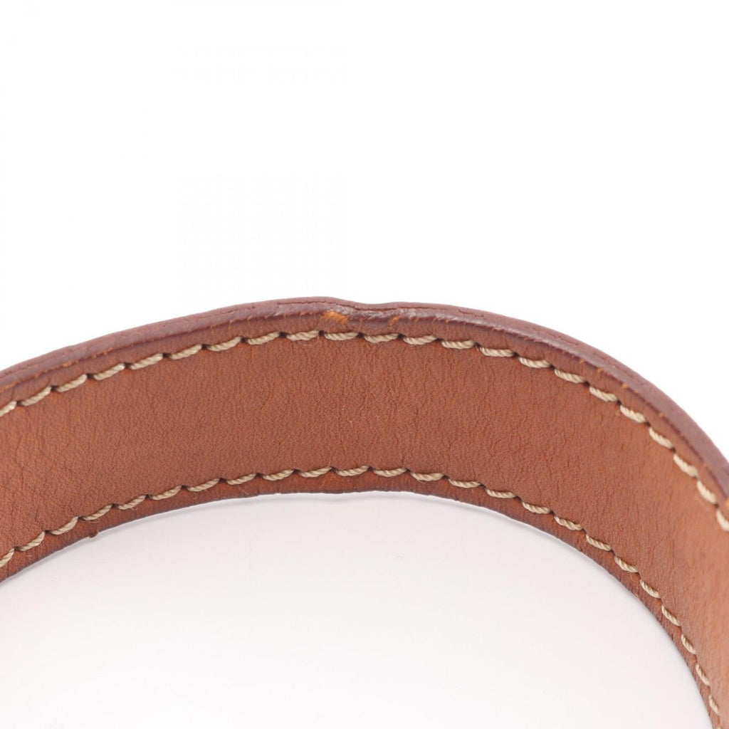 Celine Shoulder Bag Macadam Dark Brown Canvas Leather — view 5