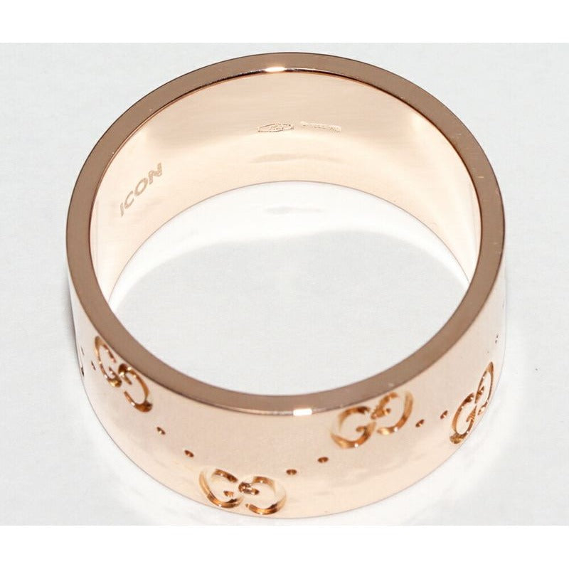 Gucci Rings 18K Pink Gold Iconic Ring Width 9 mm — view 4