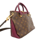 Louis Vuitton Handbag Monogram Pallas BB Brown Leather 2-Way — view 2