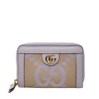 Gucci Jumbo Case Coin Beige Purple Canvas — view 2