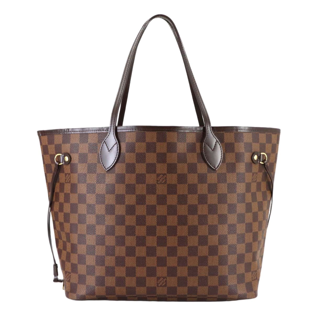 Louis Vuitton Damier Neverfull MM Tote Ebene Cerise Brown