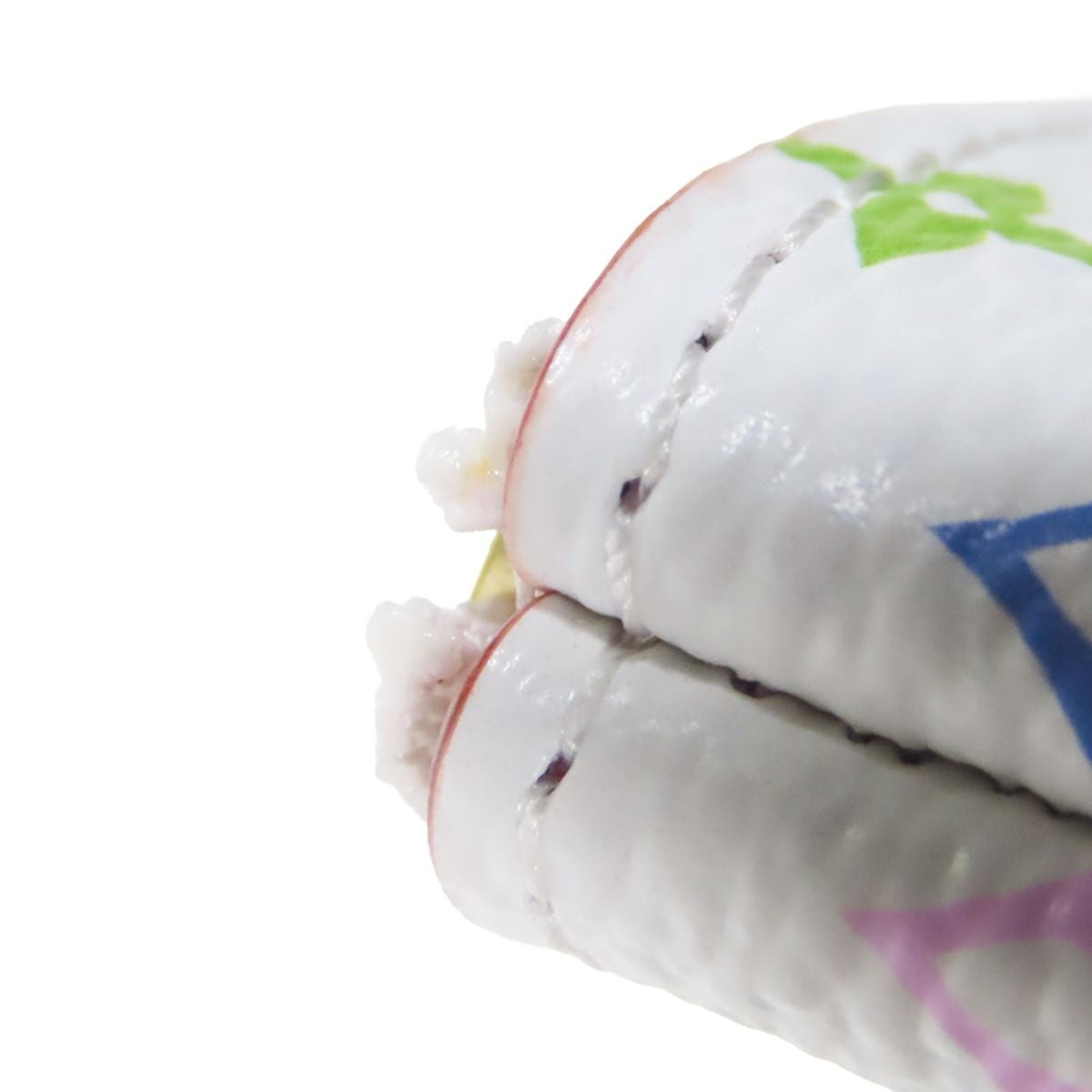 Louis Vuitton LV Takashi Murakami Pochette Cles White Multicolor Monogram Pouch — view 6