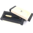 Louis Vuitton Doc Lacquer Twist Ballpoint Pen Black Gold Handwriting Confirmed — view 2