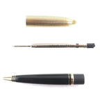 Louis Vuitton Doc Lacquer Twist Ballpoint Pen Black Gold Handwriting Confirmed — view 4