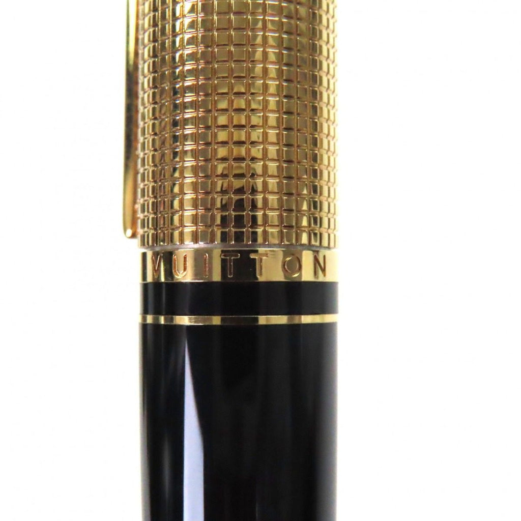 Louis Vuitton Doc Lacquer Twist Ballpoint Pen Black Gold Handwriting Confirmed — view 7