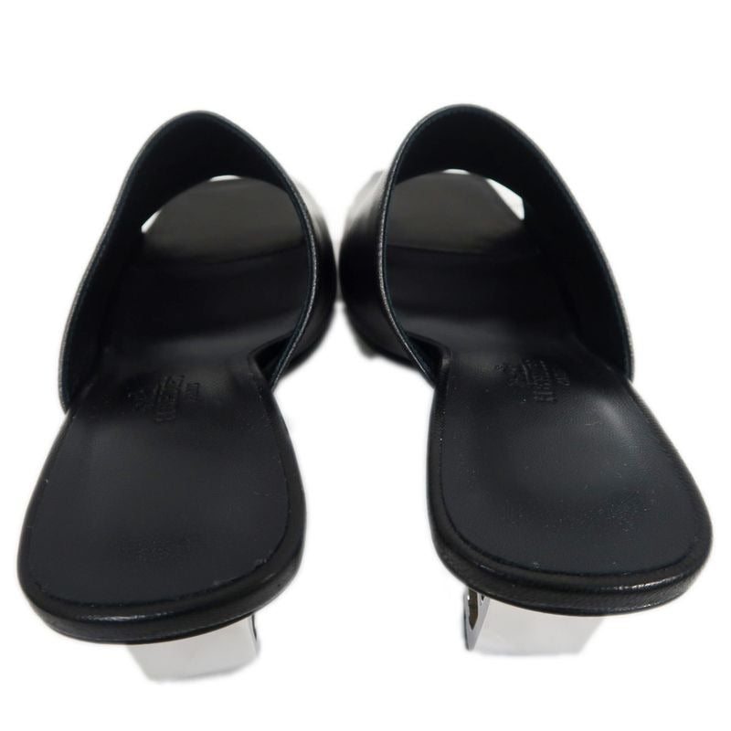 Hermes Iconic Sandals Size 36 Black Leather Apparel — view 6