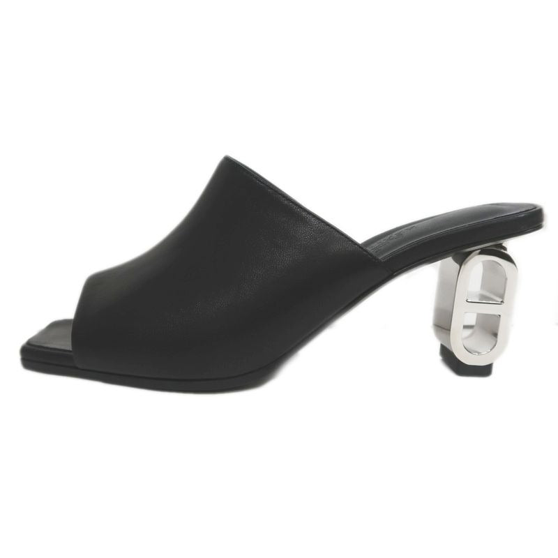 Hermes Iconic Sandals Size 36 Black Leather Apparel