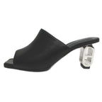 Hermes Iconic Sandals Size 36 Black Leather Apparel