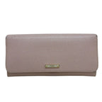 Fendi Leather Logo Plate Bifold Long Wallet 8 F09 Fondk Pink