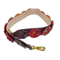 Fendi Strap You Shoulder Small Flower Motif Studded Leather Purple