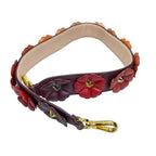 Fendi Strap You Shoulder Small Flower Motif Studded Leather Purple