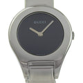 Gucci Stainless Steel Black Quartz Analog Display Dial Watch