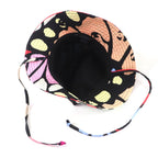 Chanel Silk CC Logo Plate Camellia Allover Pattern Hat Multi — view 4