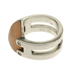 Hermes Medor Ring No 9 Moonstone Diamond Silver 925 51 10.6 g Accessories — view 2