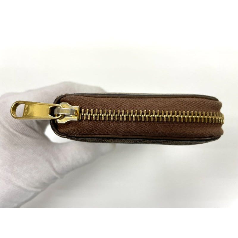 Gucci GG Supreme Faux Not Leather Round Zip Wallet Long — view 4