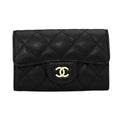 Chanel Card Case Porte-Cartes a Rabat Classic Noir Black