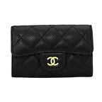 Chanel Card Case Porte-Cartes a Rabat Classic Noir Black