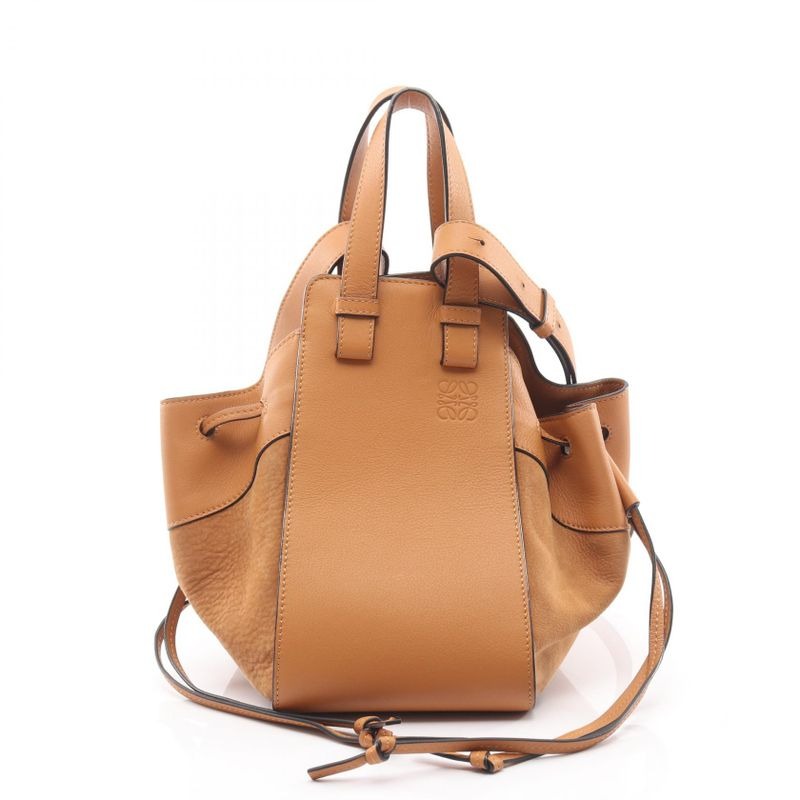 Loewe Shoulder Bag Hammock Drawst Ring Small 314 79 Z95 Camel Leather — view 2