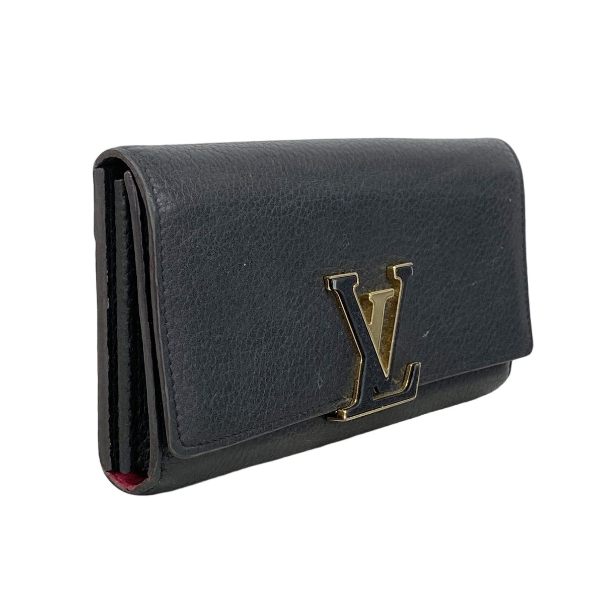 Louis Vuitton Wallet Taurillon Portefeuille Capucines Noir — view 2