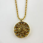 Dior Necklace Pendant Logo Gold Vintage — view 2
