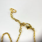Dior Necklace Pendant Logo Gold Vintage — view 6