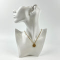 Dior Necklace Pendant Logo Gold Vintage