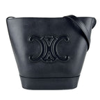 Celine Shoulder Bag Small Basket Cuir Triomphe