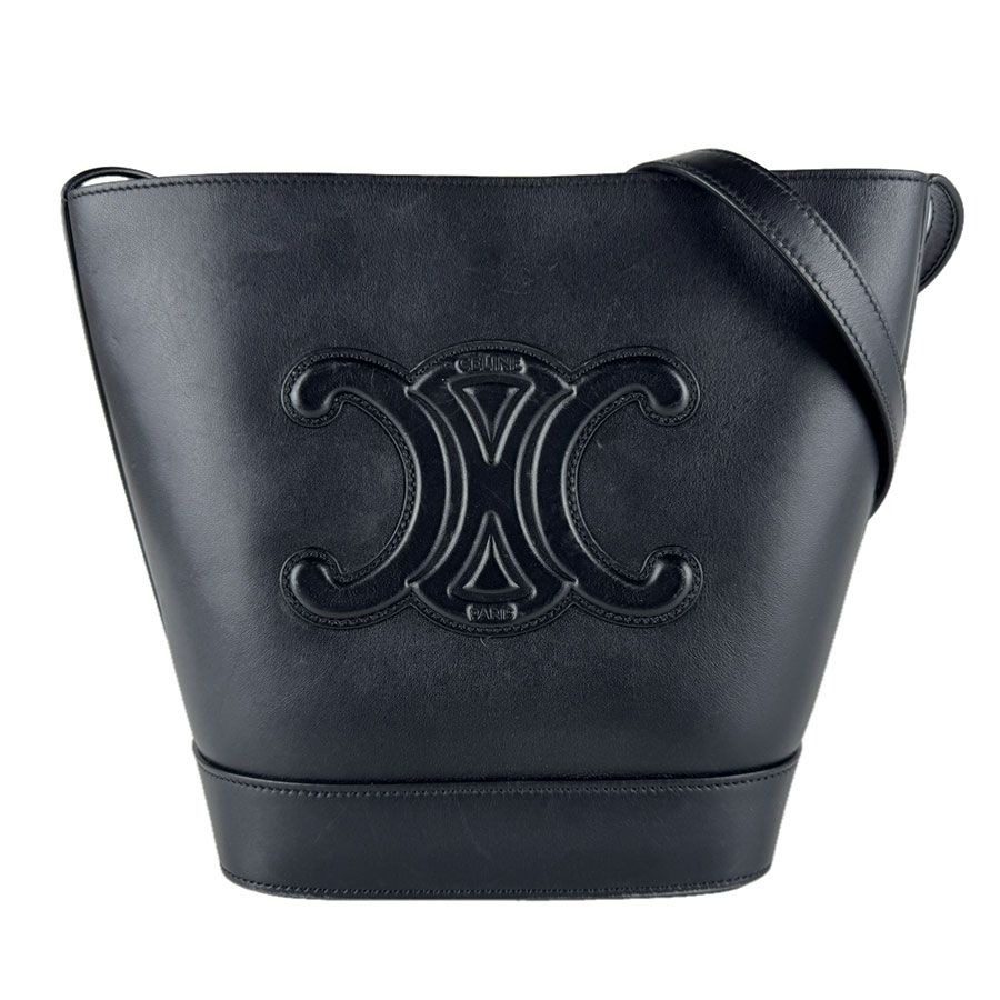 Celine Shoulder Bag Small Basket Cuir Triomphe
