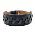 Hermes Bracelet Etriviere D'avi Black Khaki Calf Silver