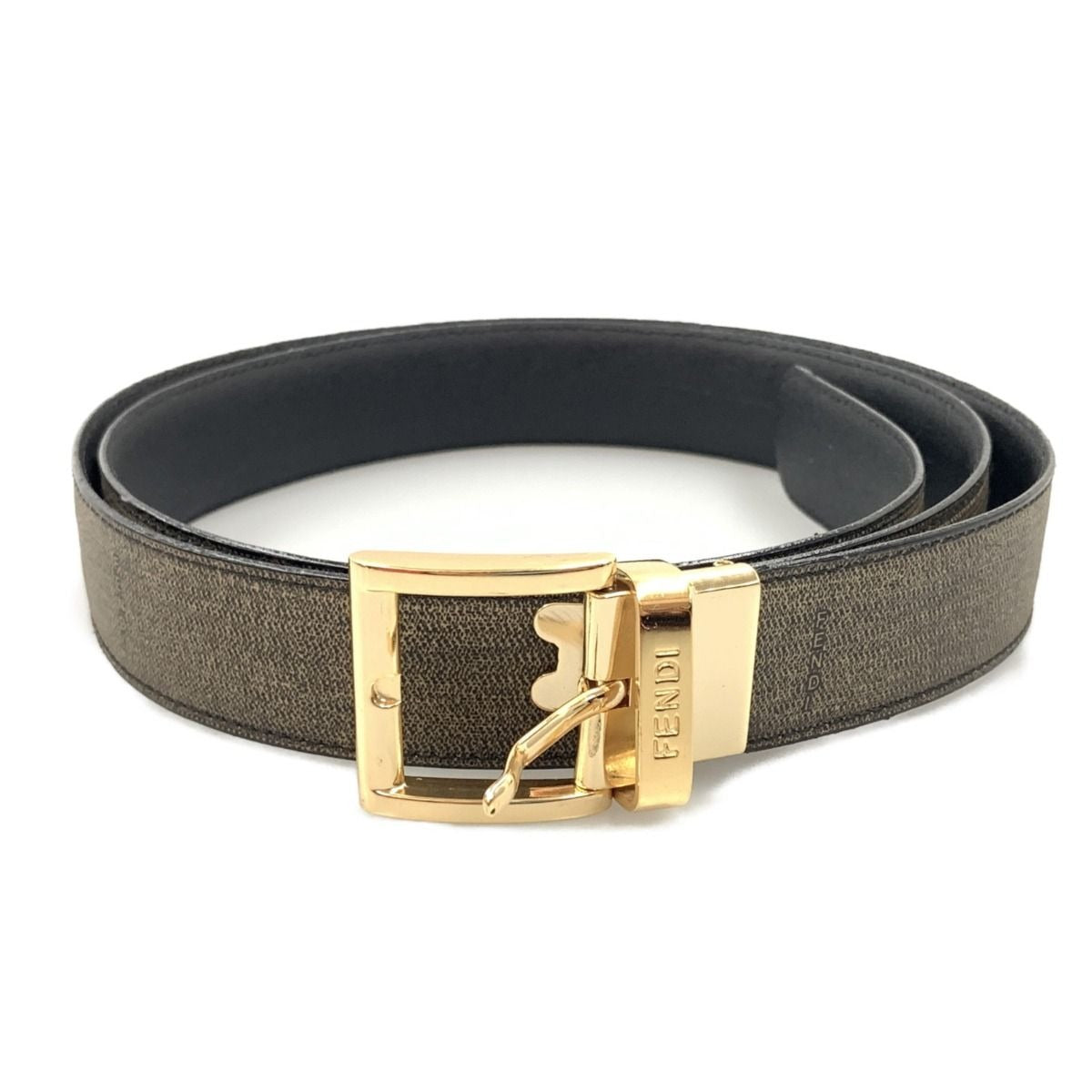 Fendi Gold Hardware Belt Khaki
