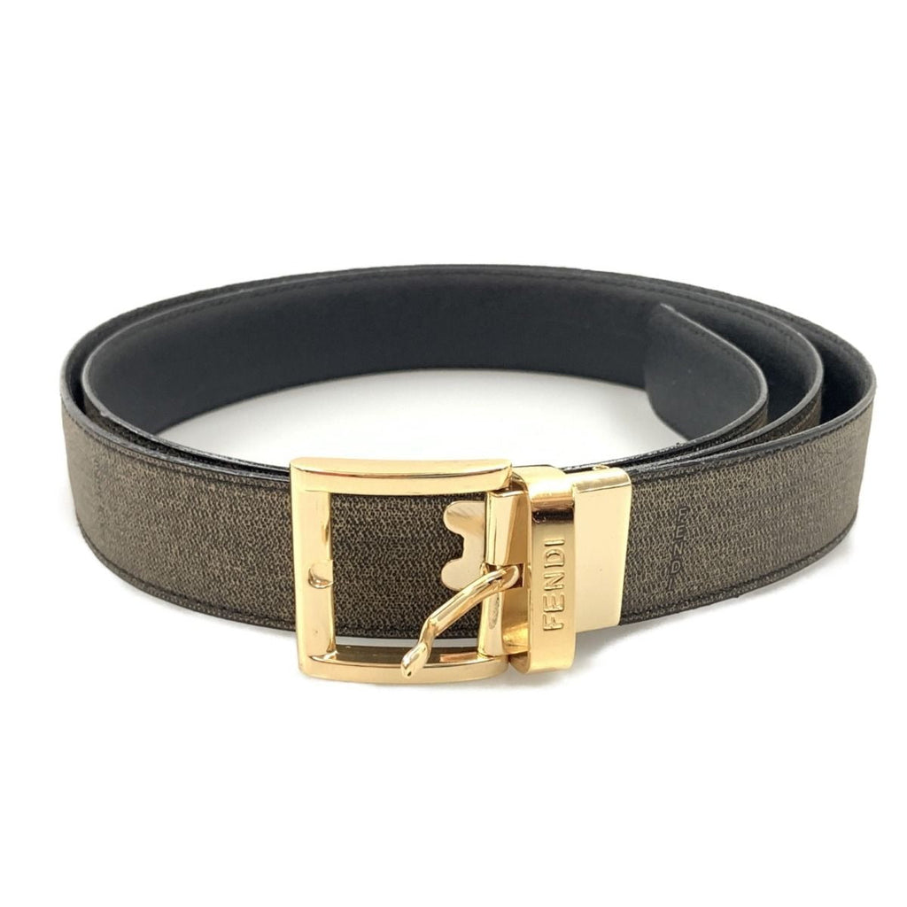 Fendi Gold Hardware Belt Khaki — view 2