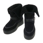 Hermes Moutonbutts Heel Suede Black