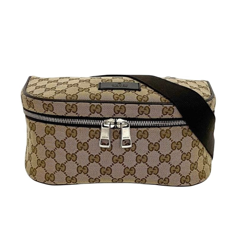 Gucci Body Bag Beige Brown GG Canvas
