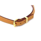 Louis Vuitton Collier Lockme Leather Choker Gold Necklace — view 2