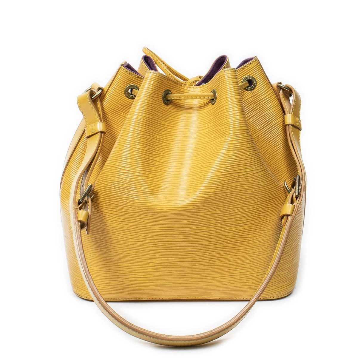 Louis Vuitton Noe Yellow Epi Handbag — view 5