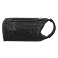Bottega Veneta Vertical Wallace Intrecciato Bags Black Shoulder Bag