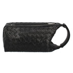 Bottega Veneta Vertical Wallace Intrecciato Bags Black Shoulder Bag