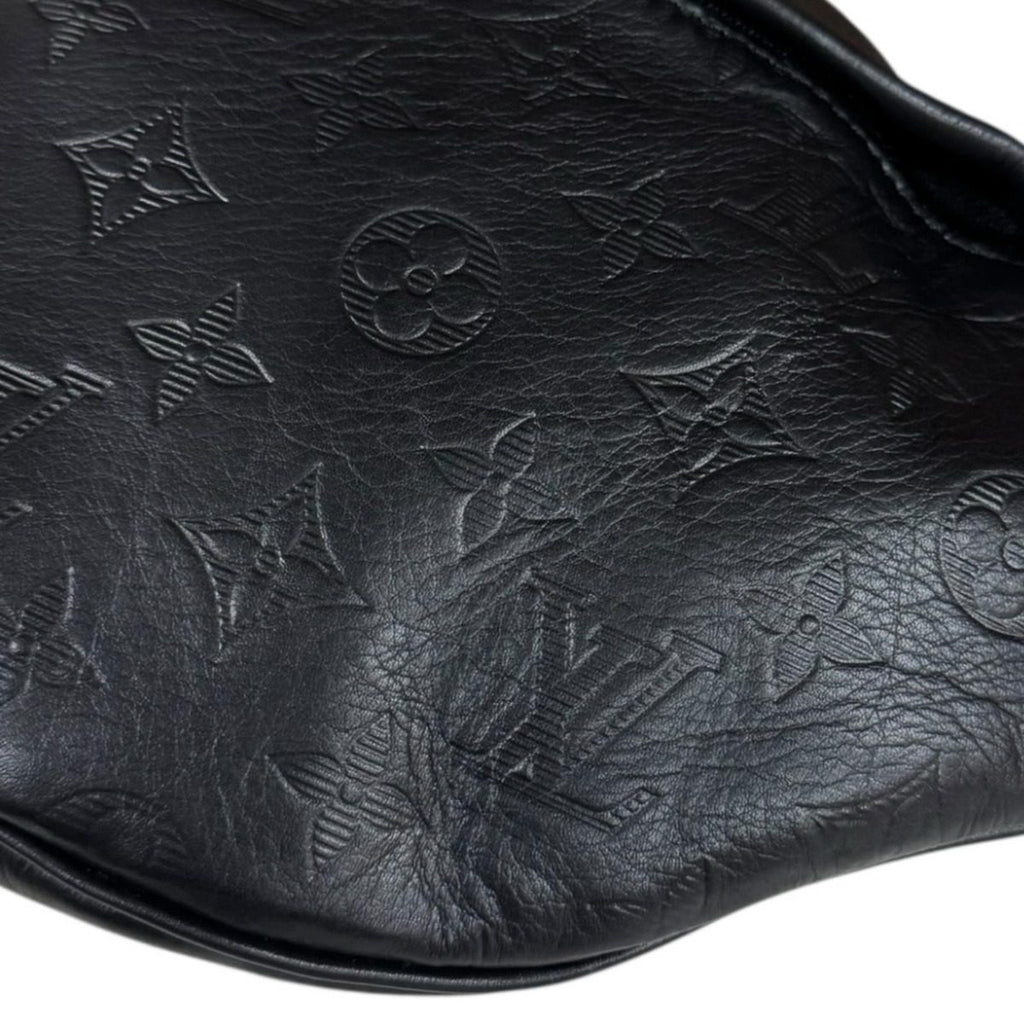 Louis Vuitton Discovery Bum Bag PM Monogram Shadow Leather Black — view 7