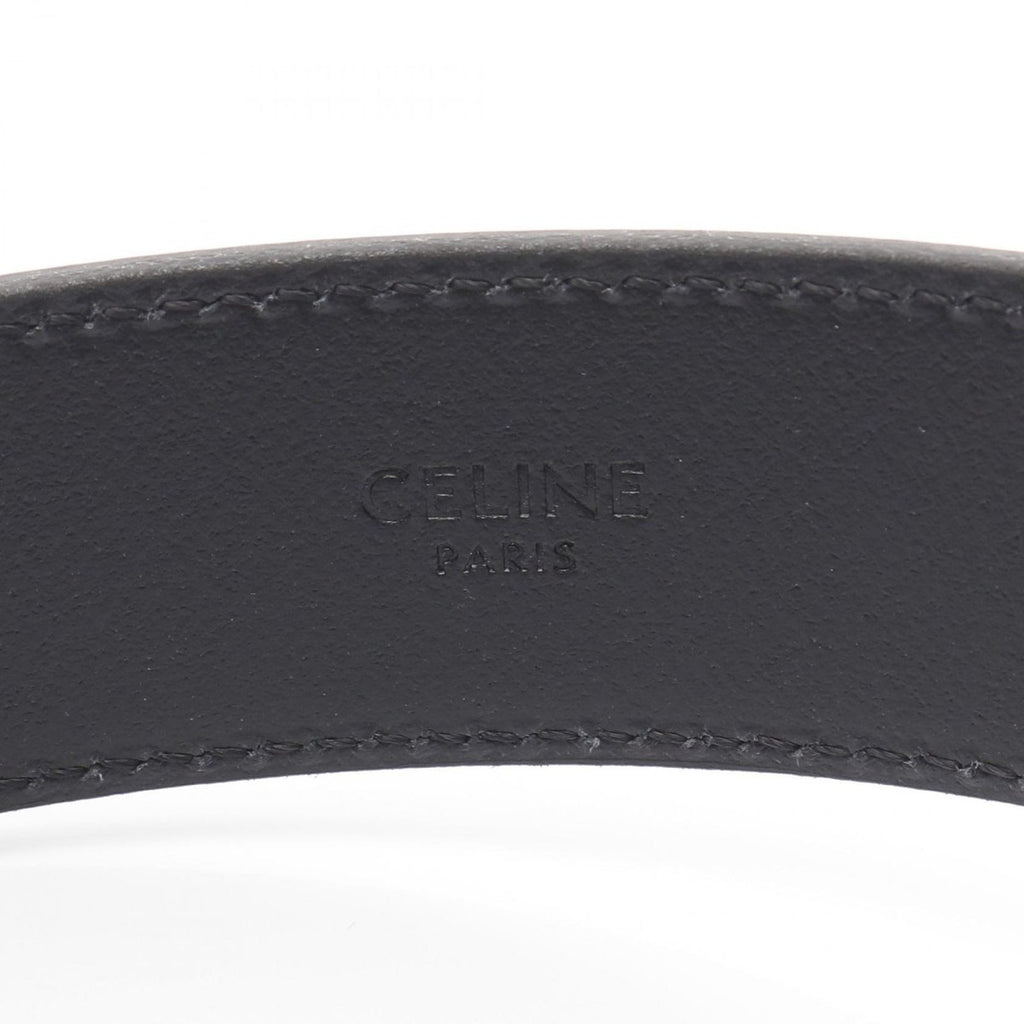 Celine Belt Triomphe Black Leather — view 4