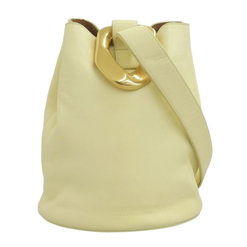 Bottega Veneta 2020 DROP Bag Leather Shoulder Bucket Handbag Cream