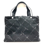 Chanel Former Travel Line Tote Bag 5 th Unit Nylon Black